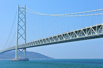 Image showing Akashi Kaikyo bridge in Kobe