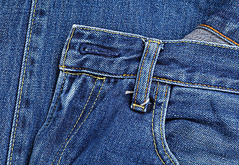 Image showing Blue jean pocket