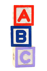 Image showing ABC toy block