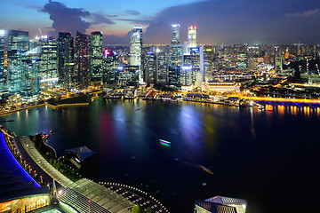 Image showing Singapore city from top