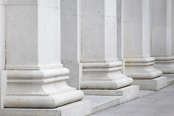 Image showing White pillar