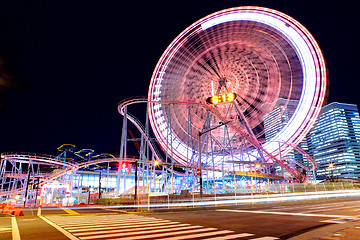Image showing Amusement park in yokohama