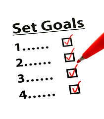 Image showing Set Goal with check box