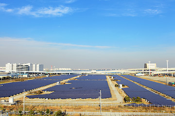 Image showing Solar panel station