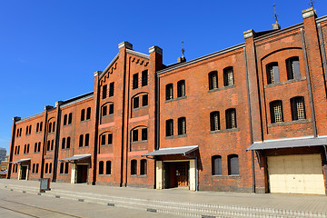 Image showing Red warehouse in Yokohama
