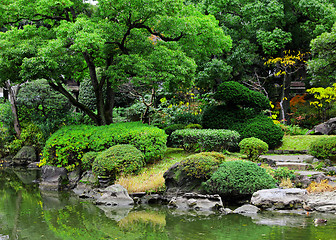Image showing Beautiful garden in Japan