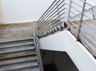 Image showing Rustic stair step