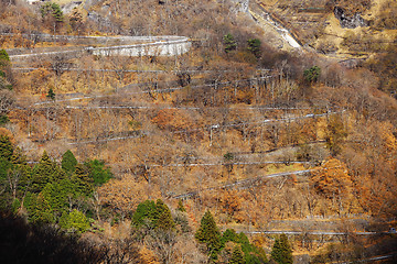 Image showing Traffic road on mountain