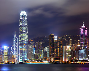 Image showing Hong Kong city at night