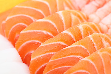 Image showing Salmon sashimi