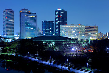 Image showing Osaka skyline