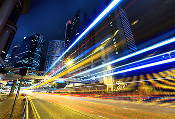 Image showing Busy traffic in Hong Kong