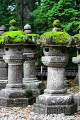 Image showing Japanese lantern in temple