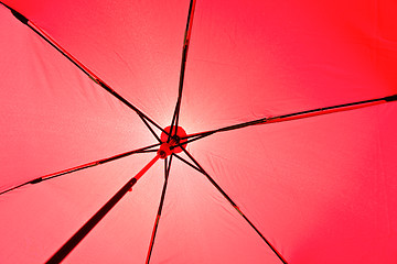 Image showing Red umbrella