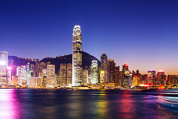 Image showing Hong Kong at night