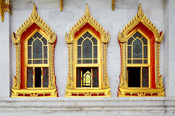 Image showing Window in Thailand temple