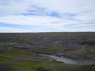 Image showing bridge over glacier river