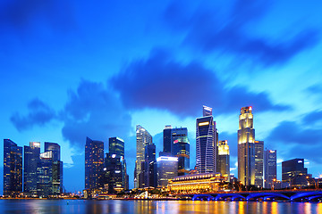 Image showing Singapore financial district