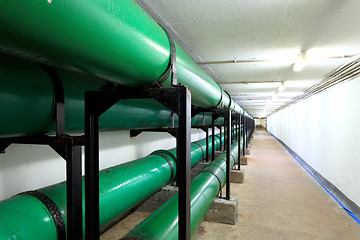 Image showing Drainage pipe in underground