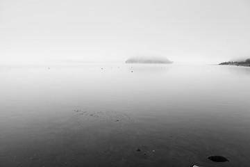 Image showing Misty lake