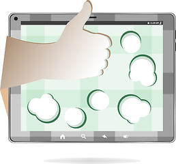 Image showing Digital Tablet PC and hands