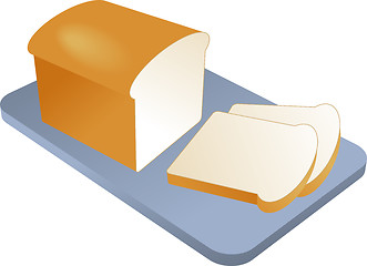 Image showing Sliced baked bread