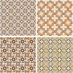 Image showing Seamless patterns set in islamic style