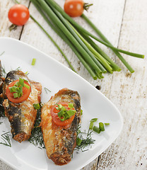 Image showing Sardines In Tomato Sauce