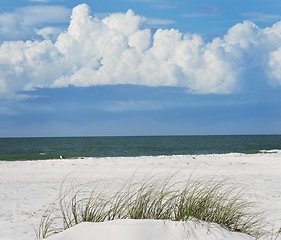 Image showing Sand Dunes And Beautiful Sky