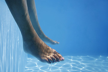 Image showing Underwater Feet