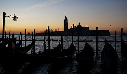 Image showing morning dawn in Venice