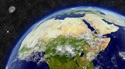 Image showing North Africa on planet Earth