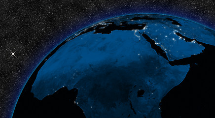 Image showing Night in North Africa