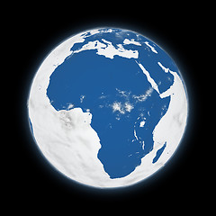 Image showing Africa on planet Earth