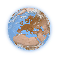 Image showing Europe on planet Earth