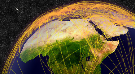 Image showing Air travel in North Africa