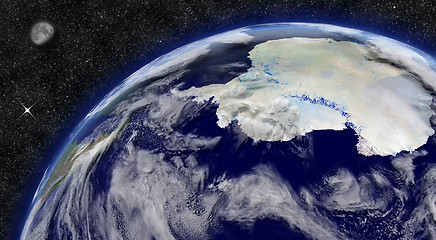 Image showing Antarctica on planet Earth