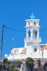 Image showing Santorini church