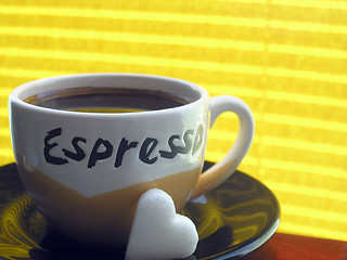 Image showing Coffee cup - I love caffee