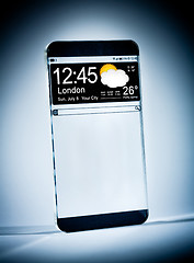 Image showing Smartphone with a transparent display.