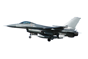 Image showing F-16 war plane isolated on a white background