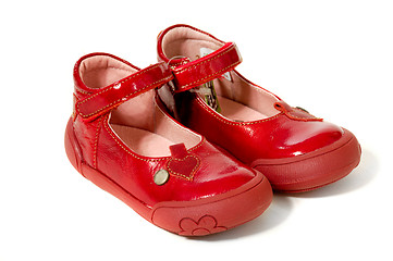 Image showing Pair of red shoes