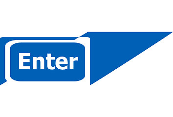 Image showing enter sign web icon button, business concept