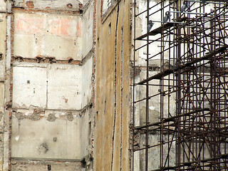 Image showing Ruins and scaffolding