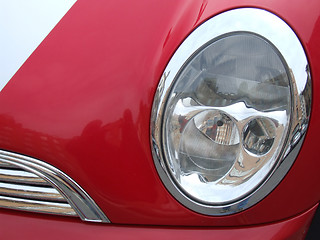 Image showing Red car reflector