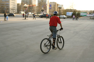 Image showing biker
