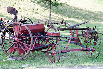 Image showing old farm agriculture equipment