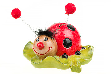 Image showing children porcelain ladybug money box