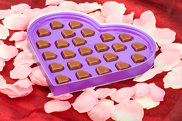 Image showing Valentine chocolate present