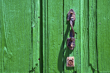 Image showing brown knocker in a lanzarote abstract  spain 